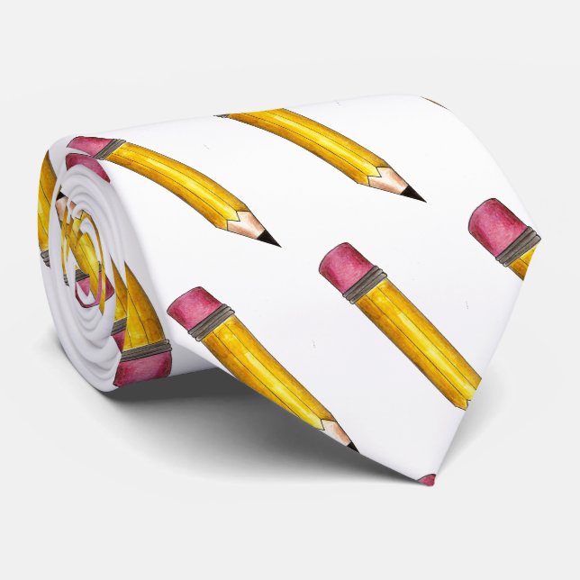 Corbata Amarillo agudo #2 Lápiz Lápiz Lápiz Escolar (Enrollado)