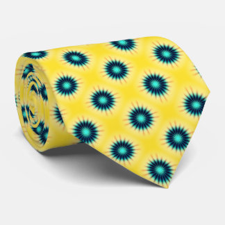 Corbata Amarillo azul turquesa