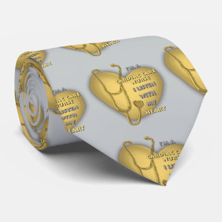 Corbata Amarillo Corazón Amarillo Enfermera de cuidados ca