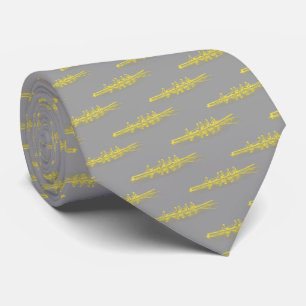 Corbata Amarillo D Remo Gris Remeros Equipo Tripulación De