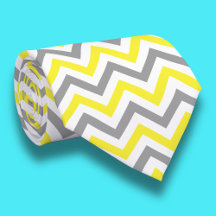 Amarillo, Gris Dk Whm Gran Patrón ZigZag Chevron