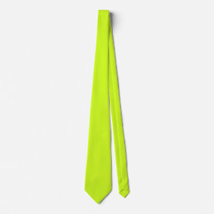 Corbata  Amarillo limón (color sólido) 