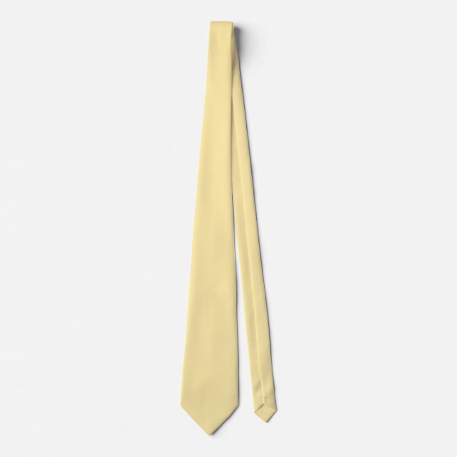 Corbata Amarillo Mantequilla (Anverso)