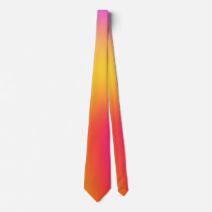 Corbata Amarillo neón y rosa