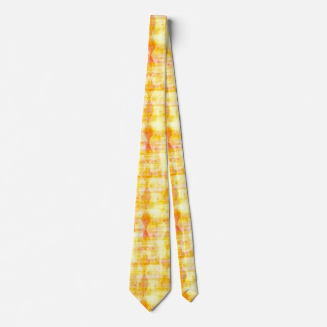 Corbata Amarillo y naranja de sol (Anverso)