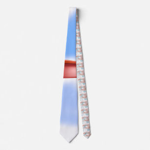 Corbata Amarre de cuello de nubes azules