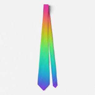 Corbata Amarre de cuello de orineja arcoiris