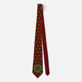 Corbata Amarre de cuello navideño (marrón y verde cazador)