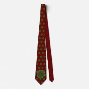 Corbata Amarre de cuello navideño (marrón y verde cazador)