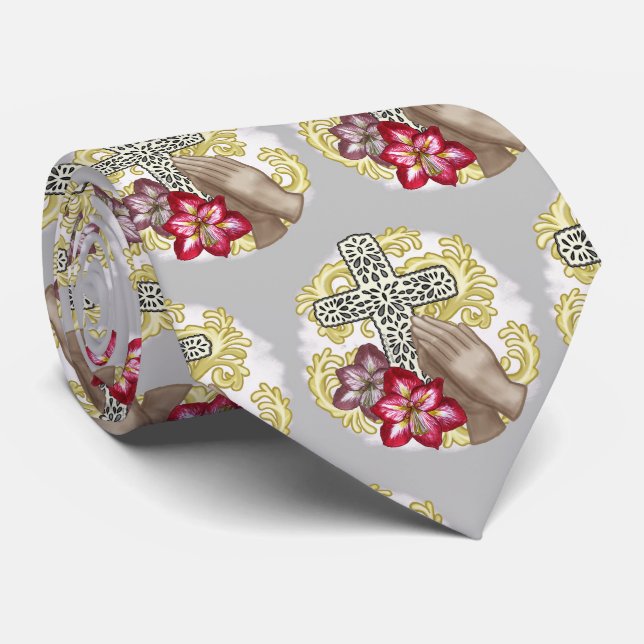 Corbata Amaryllis Cross (Enrollado)