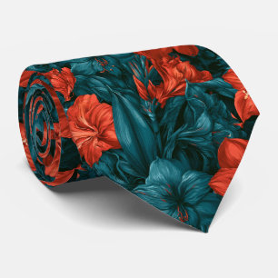 Corbata Amaryllis Floral Mejor Hombre Boda en la Costa