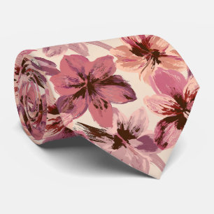 Corbata Amaryllis Floral Padre Novio Corporativo