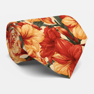 Corbata Amaryllis Floral Padre Padrinos Corporativo