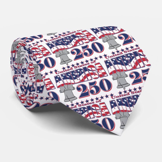 Corbata América 250 (Enrollado)