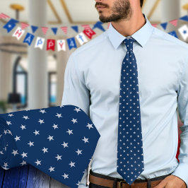 Corbata America 250 Star Spangled Navy Blue Celebration