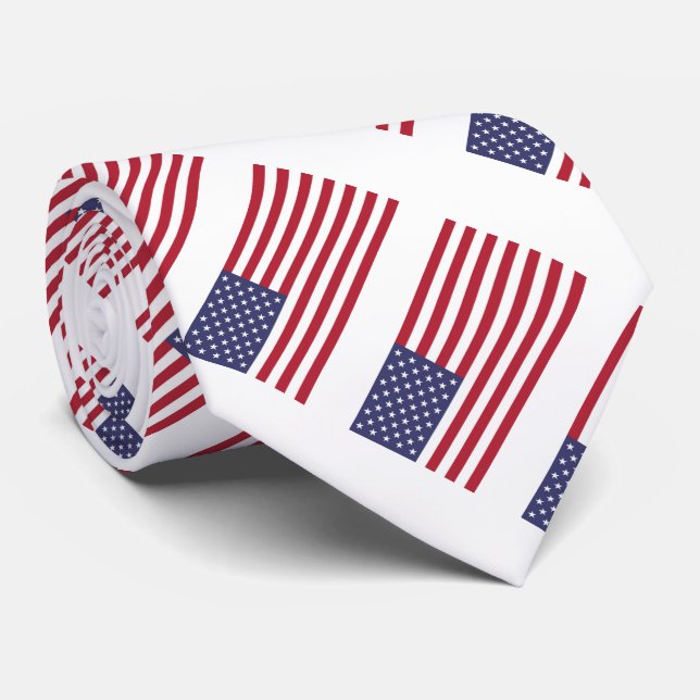 Corbata American United States USA Flag Tie (Enrollado)