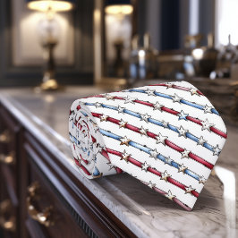 Corbata Americana Stripes con estrellas