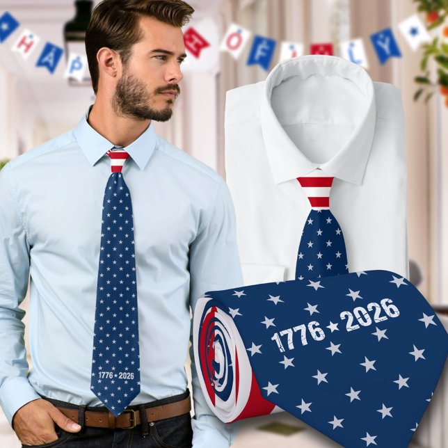 Corbata America's 250th Stars And Stripes1776-2026 (Subido por el creador)