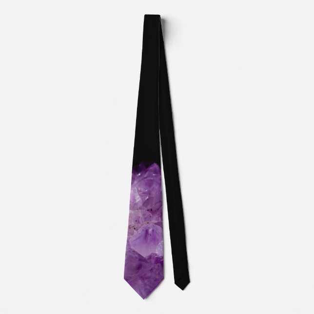 Corbata Amethyst Raw Stones (Anverso)