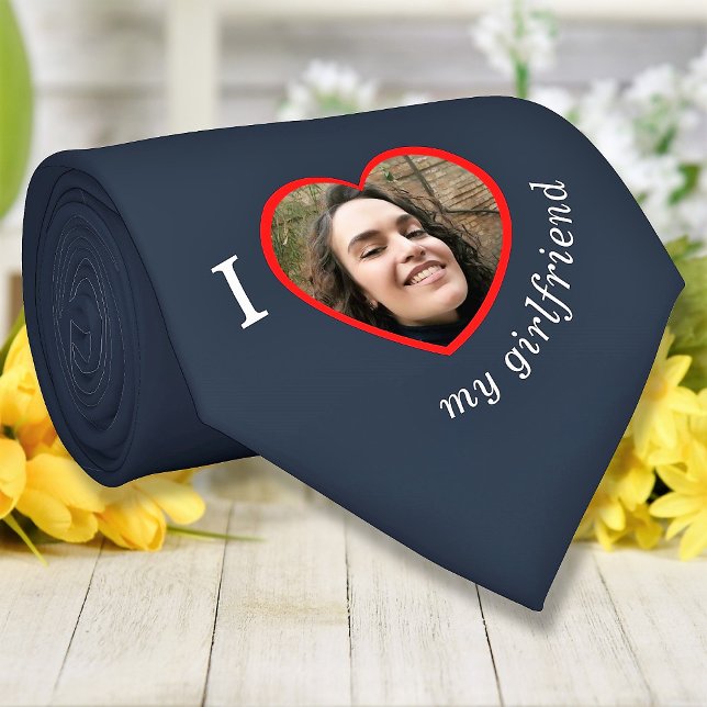 Corbata Amo a mi novia Esposa Personalizado Foto Textos (Subido por el creador)