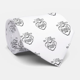 Corbata Amo a mis pacientes al quiropráctico de huesos