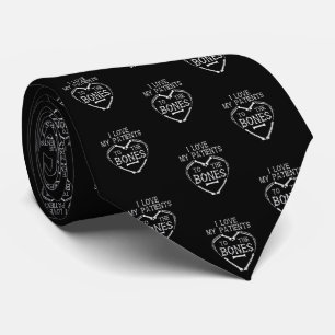 Corbata Amo a mis pacientes al quiropráctico de huesos