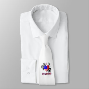 Corbata Amo el 4 de julio
