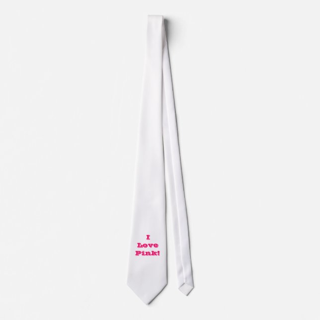 Corbata Amo el rosa (Anverso)