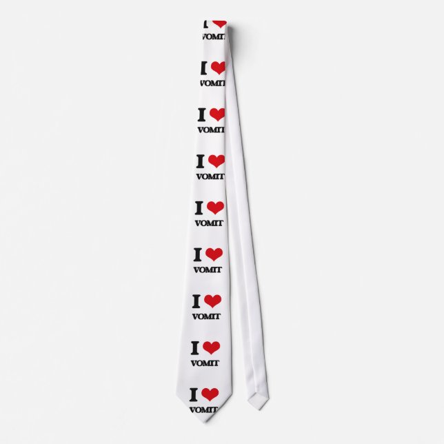 Corbata Amo el vómito (Anverso)
