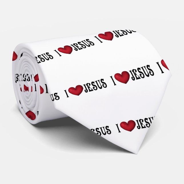 Corbata Amo Jesus Tie (Enrollado)
