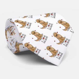 Corbata Amo los Goldens - Amo a los Golden Retrivers