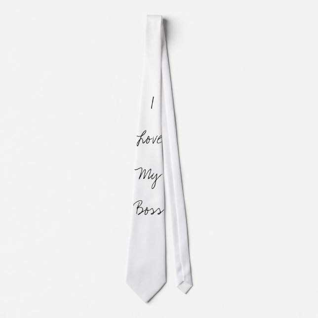 Corbata Amo mi Boss (Anverso)