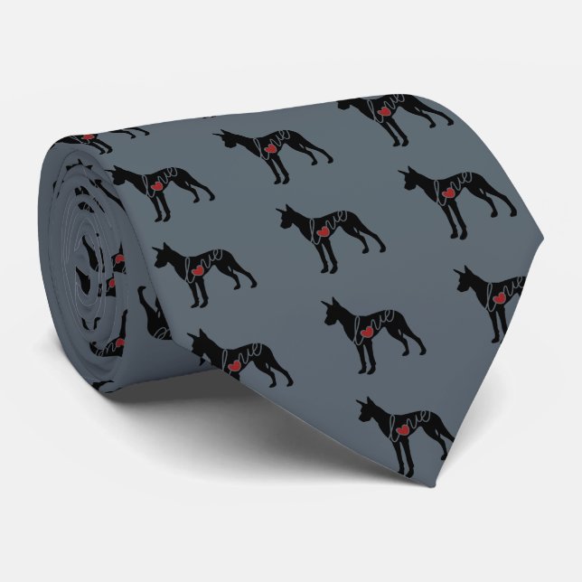 Corbata Amor de great dane (Enrollado)