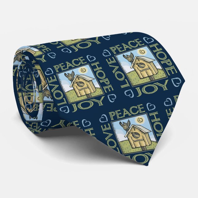 Corbata Amor, paz, esperanza, alegría (Enrollado)