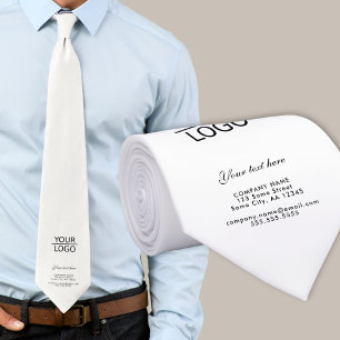 Corbata Añadir su logotipo con promoción de texto Person