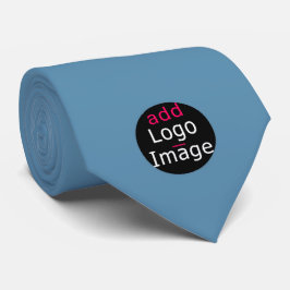 Corbata Añadir tu logotipo Personalizable promocional azul