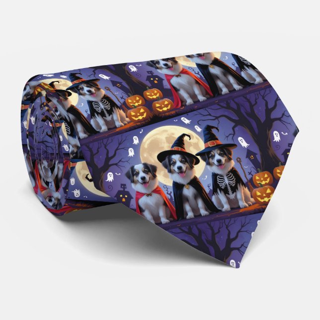Corbata Anatolian Shepherd Dogs Pumpkin Halloween Funny (Enrollado)