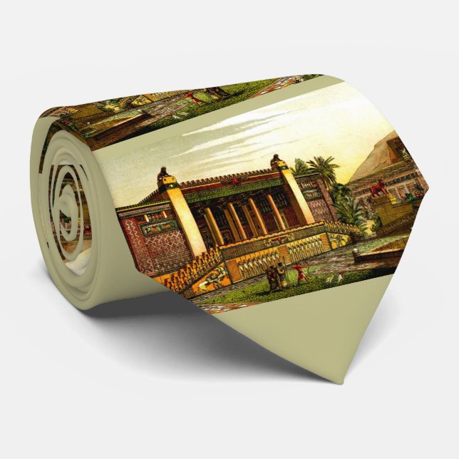 Corbata ancient Persepolis print  (Enrollado)