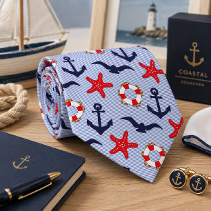Corbata Ancla de Marina Clásica 