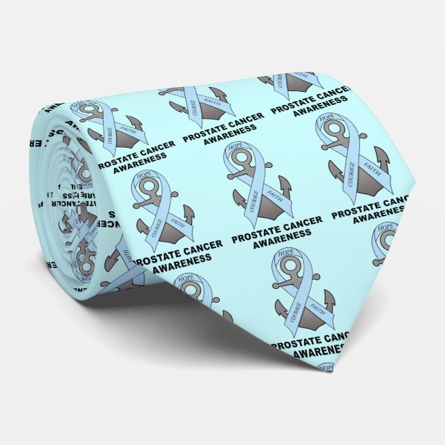 Corbata Ancla del cáncer de próstata de la esperanza (Enrollado)