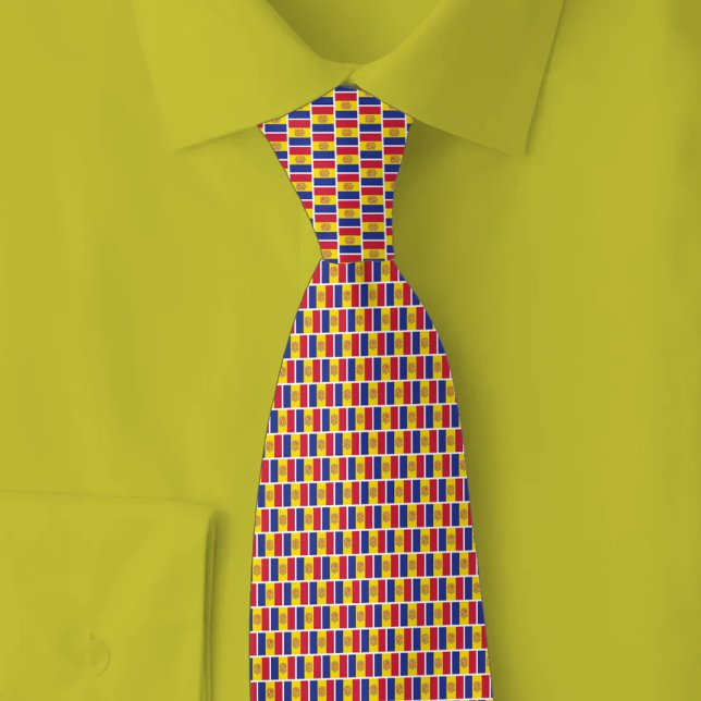 Corbata Andorra Flag Brick Pattern (Subido por el creador)