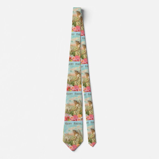 Corbata ángel de Pascua feliz (Anverso)