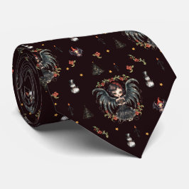 Corbata Ángel Navidades góticos oscuros