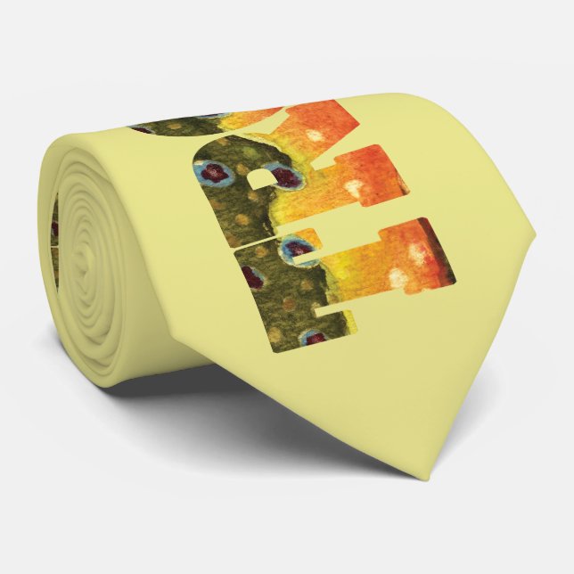 Corbata Angler de Brook Trout Fly Fisherman (Enrollado)