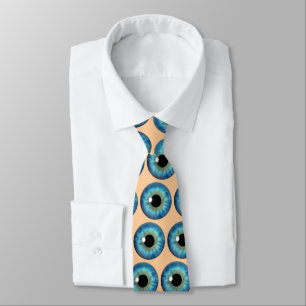 Corbata Anillo azul Iris Eyeball Guay Personalizado Cuello