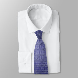 Corbata Anillo de código binario azul