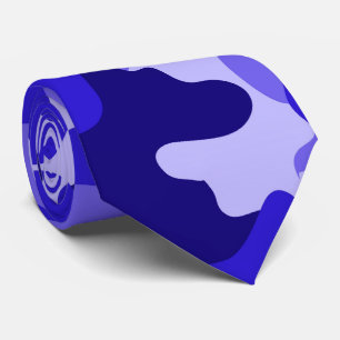 Corbata Anillo de cuello de camo azul oceánico