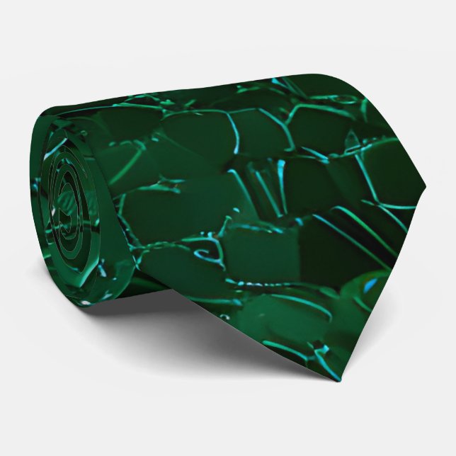 Corbata Anillo De Cuello De La Secuencia Verde (Enrollado)