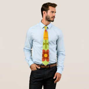 Corbata Anillo de cuello floral retro