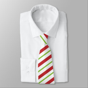Corbata Anillo de cuello rojo, verde y blanco desnudo